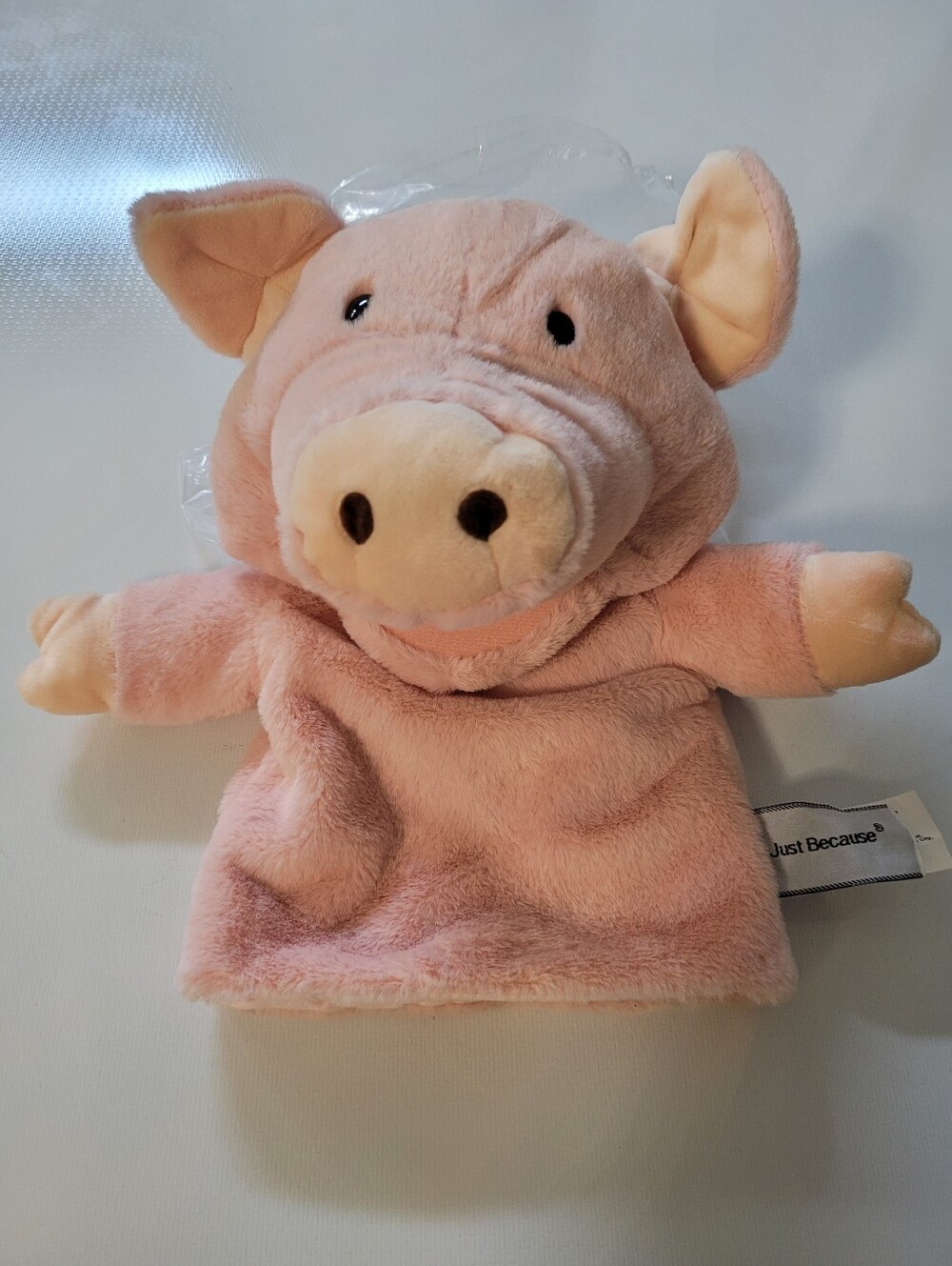 New! Unisex Baby Play Cute Pink Pig Hand Puppet